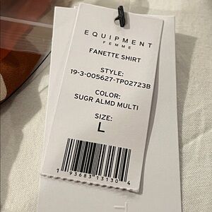Equipment Femme Fanette Shirt in Sugar Almond Multi